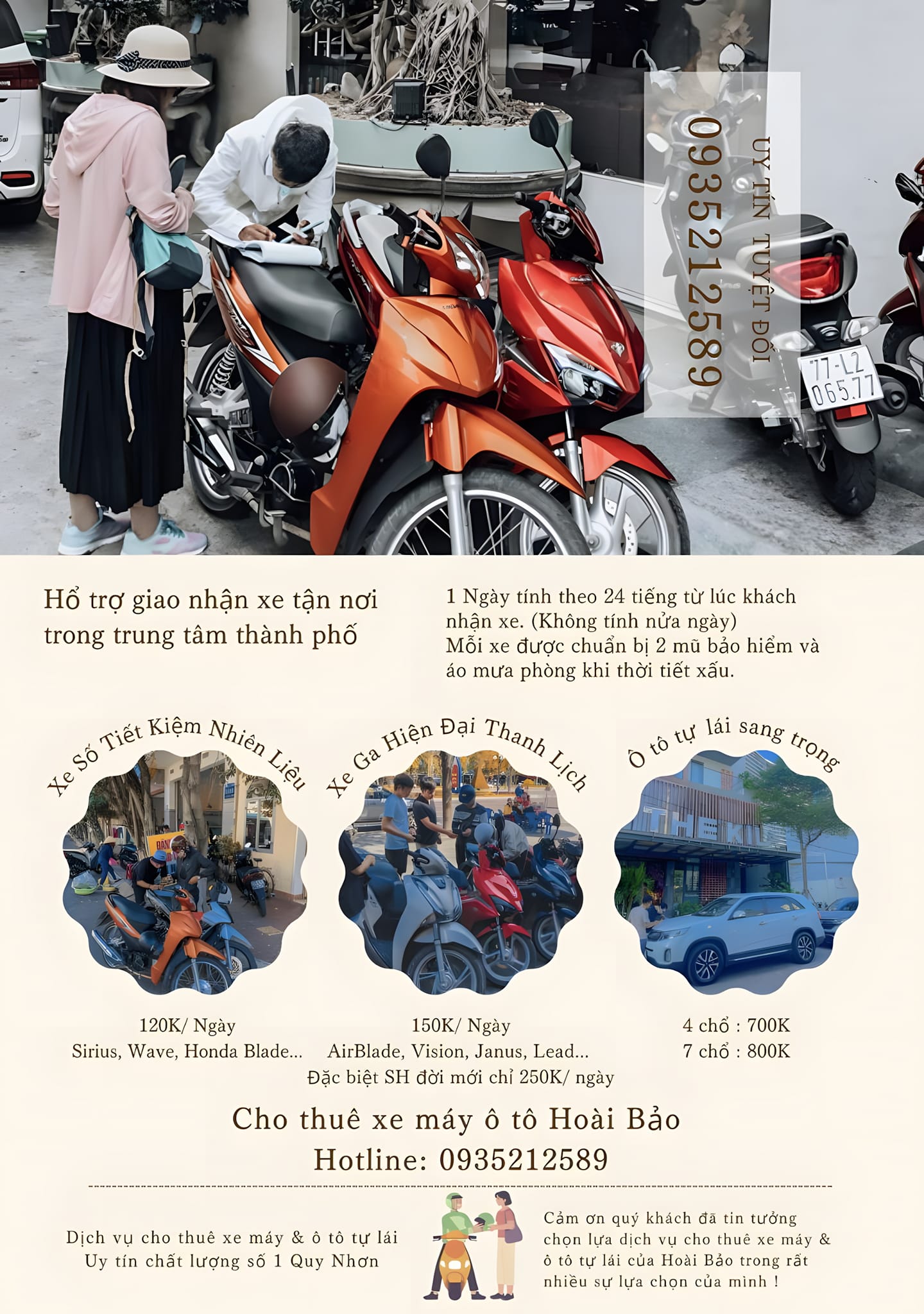 Thuê xe máy ở Quy Nhơn